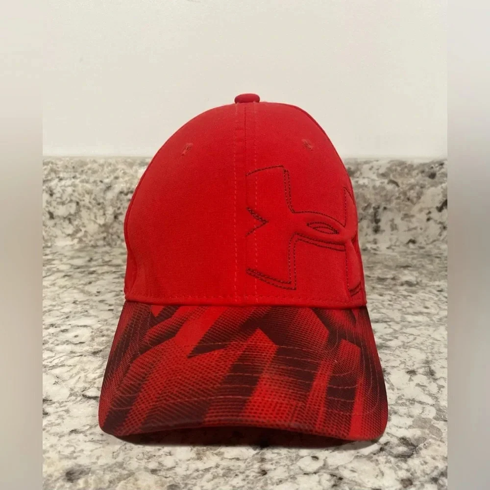 Under Armour Youth Red Fitted Baseball Cap Size S/M